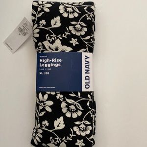 Old Navy Floral Print High-Rise leggings. XL